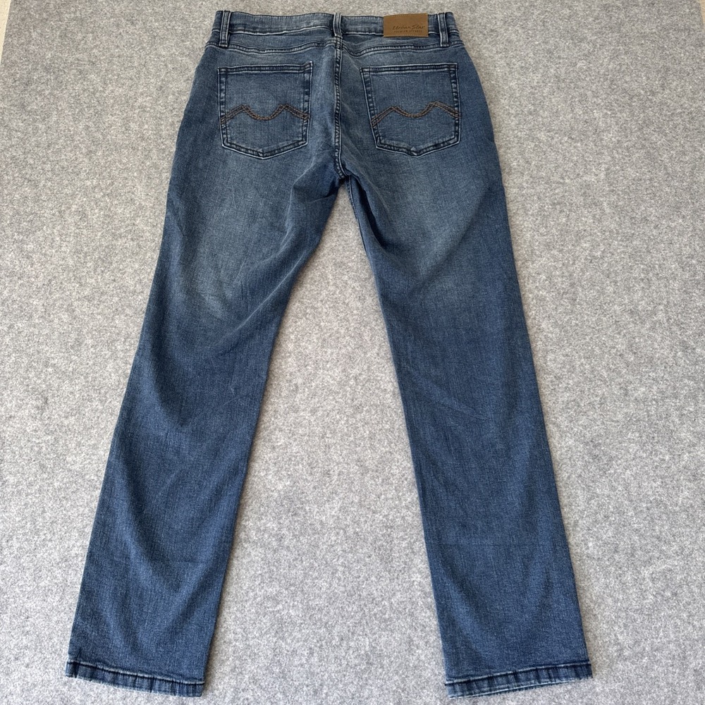 Urban Star Jeans Men's Blue Denim 34x32 Straight Leg Fit - Picture 5 of 13
